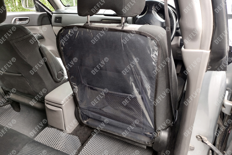 Защитная накидка на спинку переднего кресла автомобиля, прозрачная 