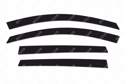 Дефлекторы окон 2D Haval M6, 2021-н.в., комплект 4 шт.