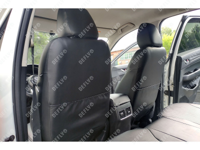 Чехлы на сиденья Mazda CX-5 (KF), 2016-н.в., экокожа черная