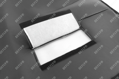 Утеплитель радиатора универсальный, размер L, экокожа черная 