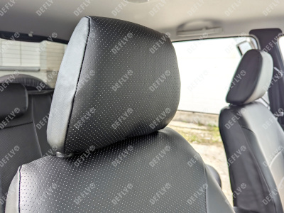 Чехлы на сиденья Лада Нива Тревел, 2020-н.в., экокожа черная