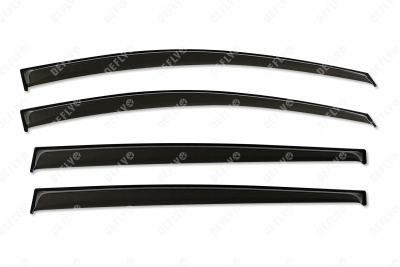 Дефлекторы окон Nissan Tiida (C11), 2004-2014, хэтчбек