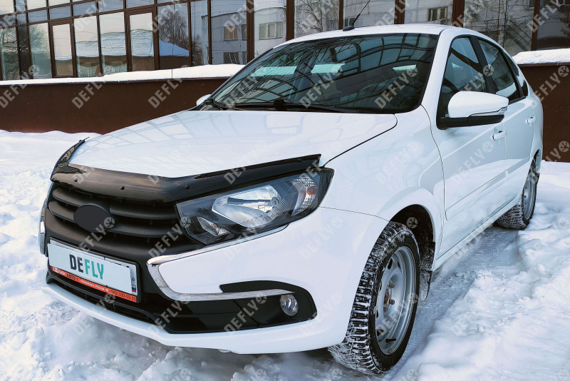 Дефлектор капота NEOFIX, для Лада Гранта 2, 2018-н.в.