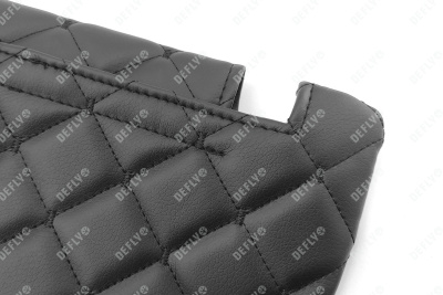 Чехлы на солнцезащитные козырьки Lada Niva 4x4, с 2019г., экокожа черная, комплект 2 шт.