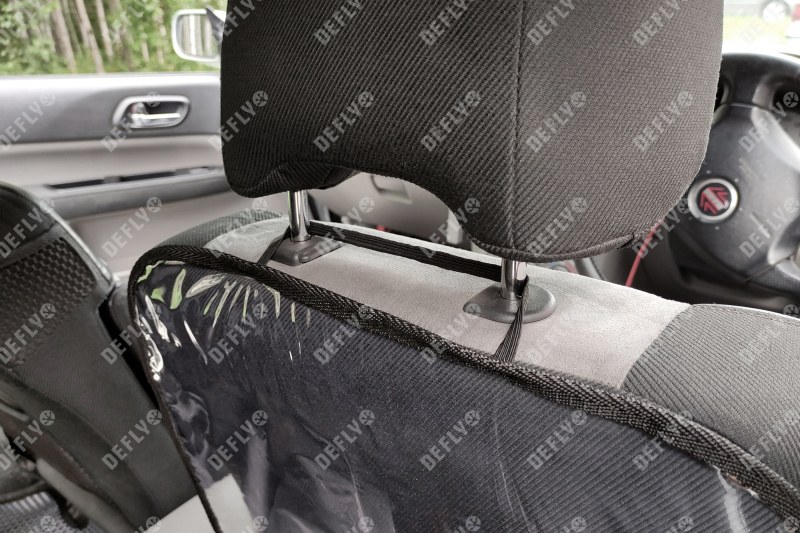 Защитная накидка на спинку переднего кресла автомобиля, прозрачная 