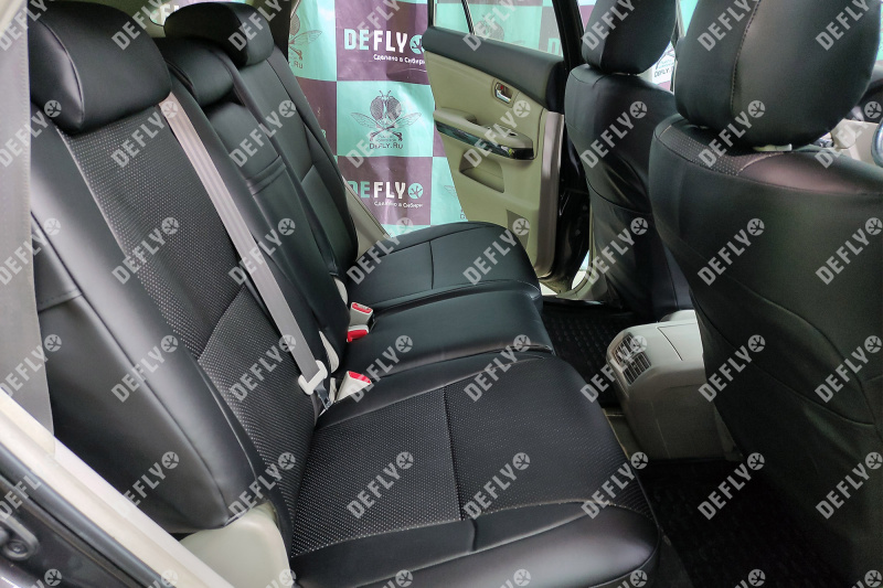 Чехлы на сиденья Lexus RX, Toyota Harrier (XU30), 2003-2013, экокожа черная