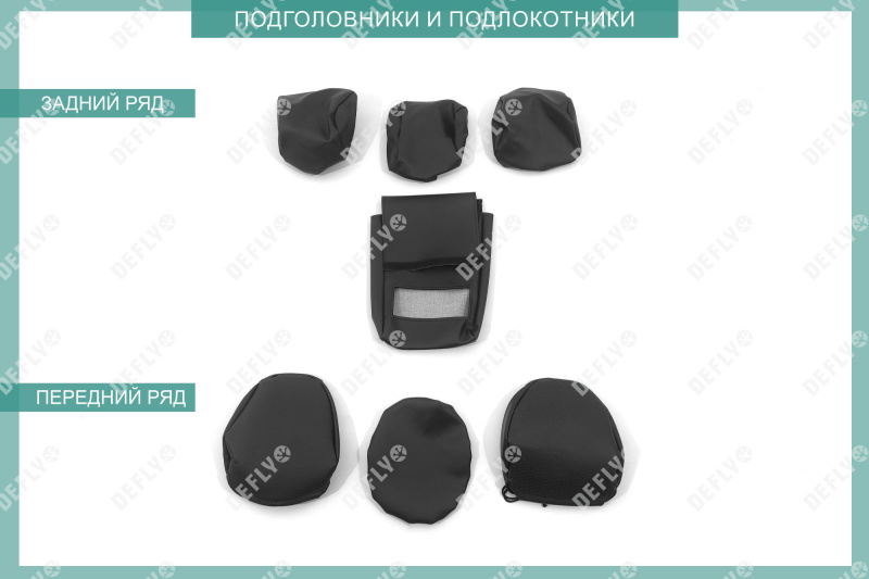 Чехлы на сиденья Hyundai Tucson (NX4), 2020-н.в., экокожа черная