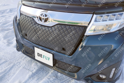 Утеплитель радиатора для Toyota Roomy, 2016-2020, экокожа черная 