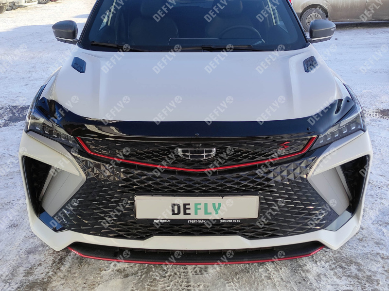 Дефлектор капота NEOFIX Geely Coolray, 2023-н.в., рестайлинг