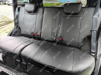 Чехлы на сиденья Лада Нива Тревел, 2020-н.в., экокожа черная