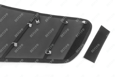 Утеплитель радиатора для Nissan Qashqai (J10), 2006-2010, экокожа черная 