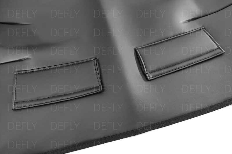 Утеплитель радиатора универсальный, размер M, экокожа черная 