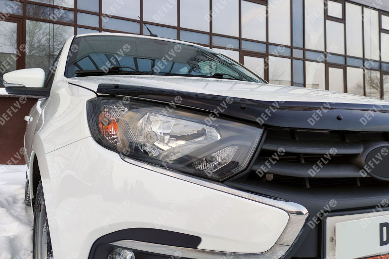 Дефлектор капота NEOFIX, для Лада Гранта 2, 2018-н.в.