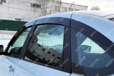 Дефлекторы окон 2D Лада Гранта, 2018-н.в., лифтбек, комплект 4 шт.