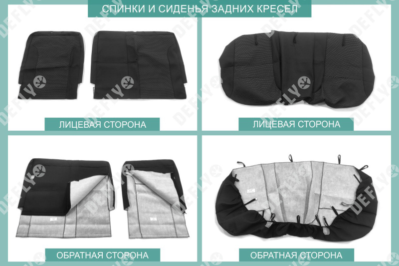 Чехлы на сиденья Renault Sandero, 2012-2022, жаккард 