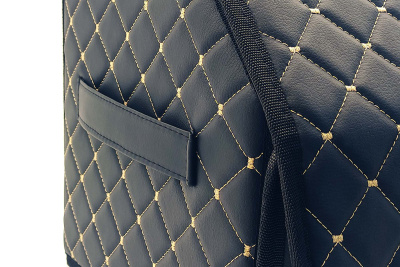 Органайзер для авто 35*29*29 черный/бежевая отстрочка