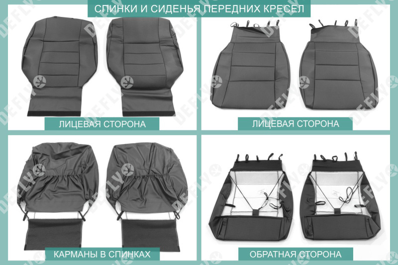 Чехлы на сиденья Nissan X-Trail (Т31), 2007-2015, экокожа черная
