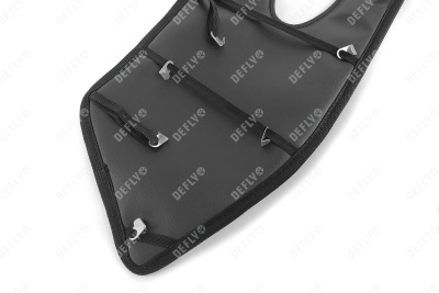 Утеплитель радиатора для Лада Гранта 2, Кросс, Спорт, 2018-н.в., экокожа черная 