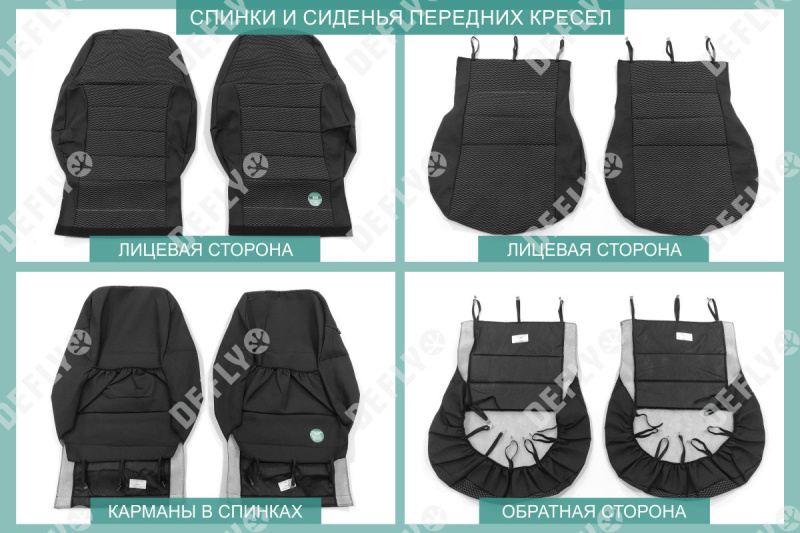 Чехлы на сиденья Skoda Rapid, 2012-2020, задний ряд 60/40, без подлокотника, жаккард 
