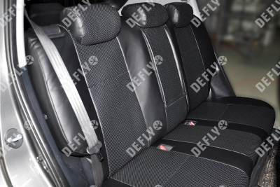 Чехлы на сиденья Kia Sportage (SL), 2010-2016, экокожа черная