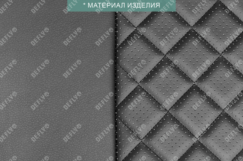 Чехлы на сиденья Toyota Prius (XW30), 2009-2016, экокожа черная/ромб перфорация